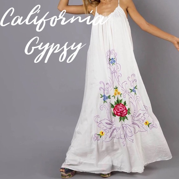 RESTOCKING🎉Unicorn Gypsy Embroidered Maxi Dress - Picture 5 of 5